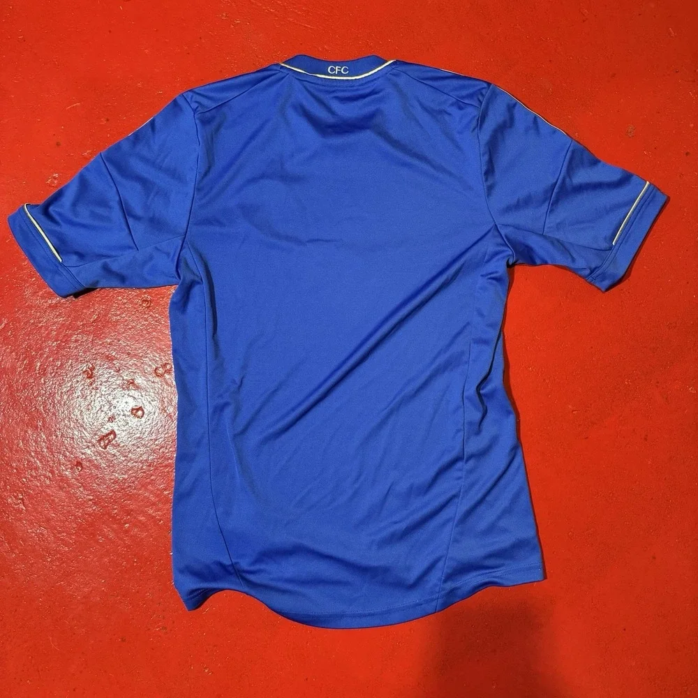 CHELSEA FC 2012/2013 HOME FOOTBALL SOCCER SHIRT JERSEY BLUE ADIDAS ADULT S GOLD
